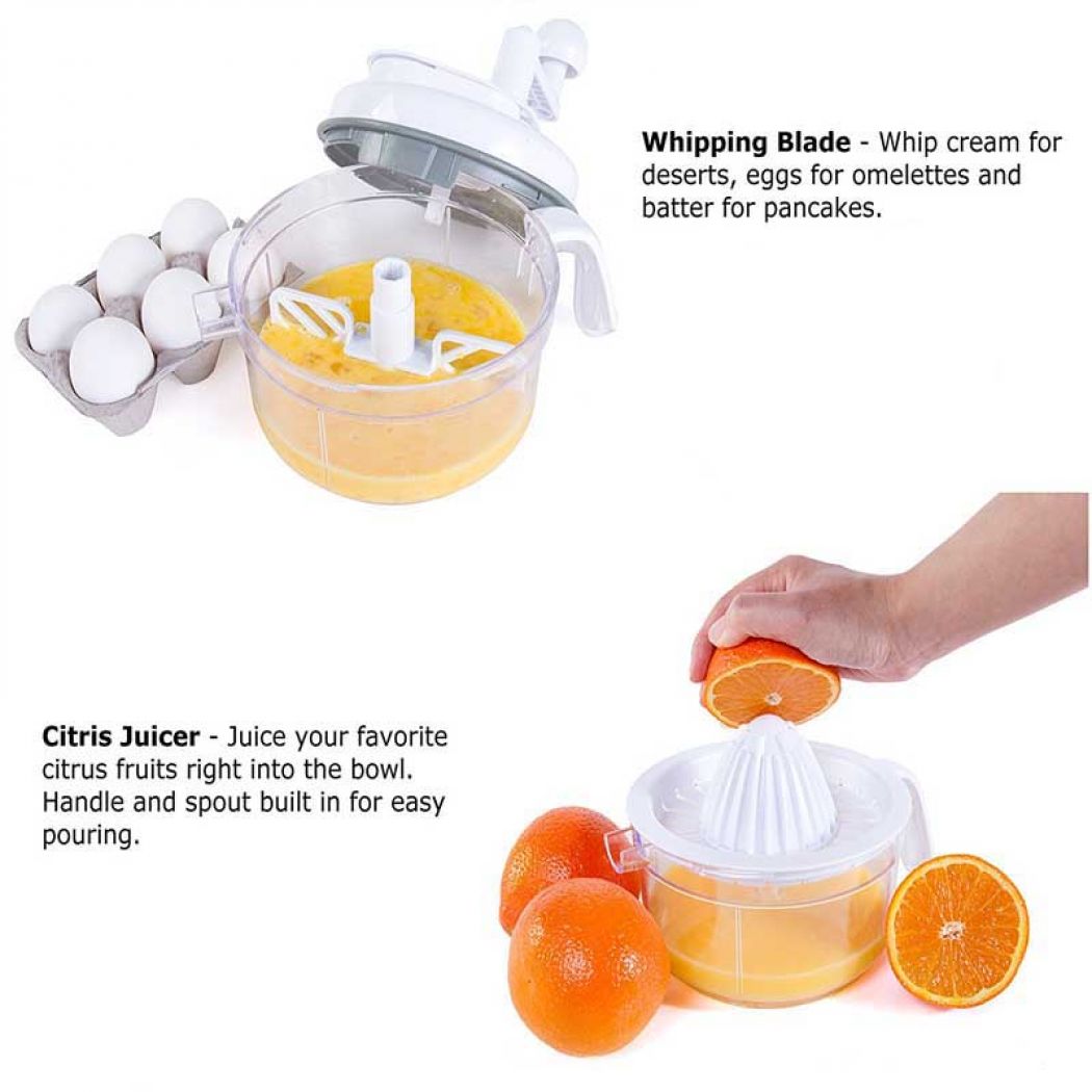 Kitchen Star Multi-Functional Chef Food Chopper With Accessories